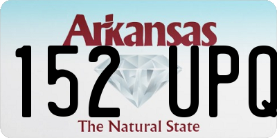 AR license plate 152UPQ