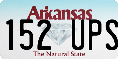 AR license plate 152UPS