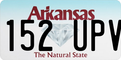 AR license plate 152UPV