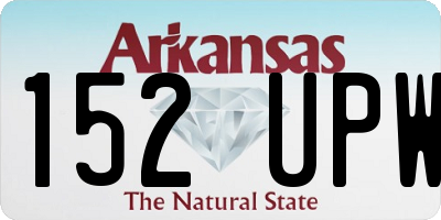 AR license plate 152UPW