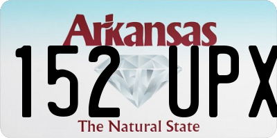 AR license plate 152UPX