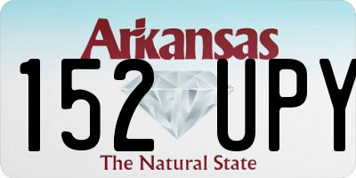 AR license plate 152UPY