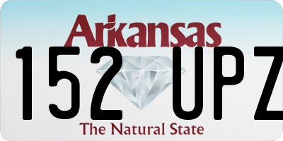 AR license plate 152UPZ