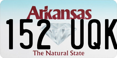 AR license plate 152UQK