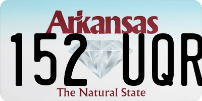 AR license plate 152UQR