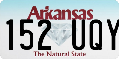 AR license plate 152UQY