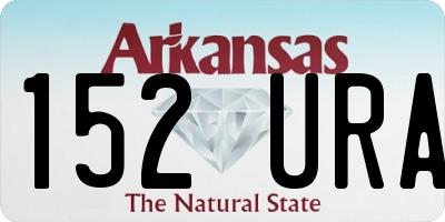 AR license plate 152URA