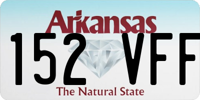 AR license plate 152VFF