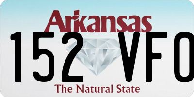 AR license plate 152VFO