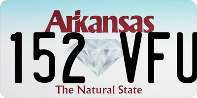 AR license plate 152VFU