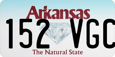 AR license plate 152VGC