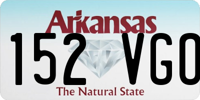 AR license plate 152VGO