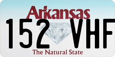 AR license plate 152VHF