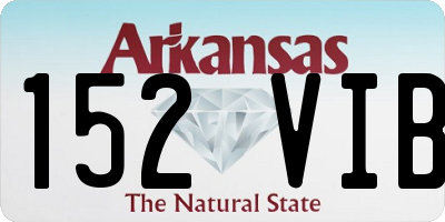AR license plate 152VIB