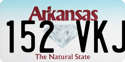 AR license plate 152VKJ