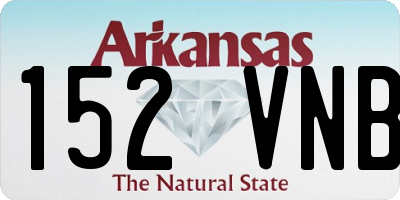 AR license plate 152VNB