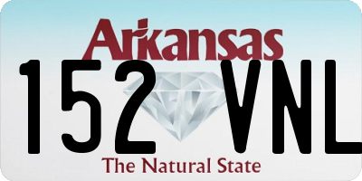 AR license plate 152VNL