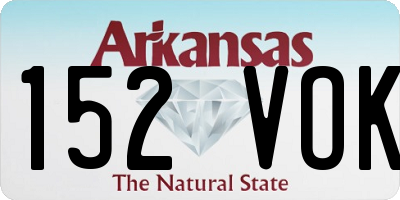AR license plate 152VOK