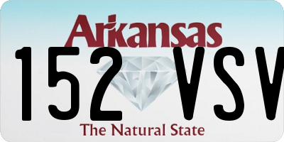 AR license plate 152VSV