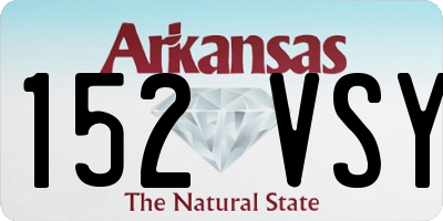 AR license plate 152VSY