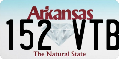AR license plate 152VTB