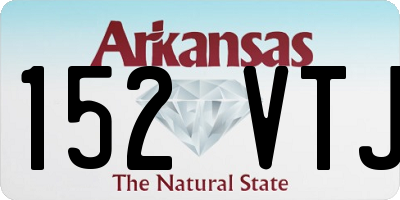 AR license plate 152VTJ
