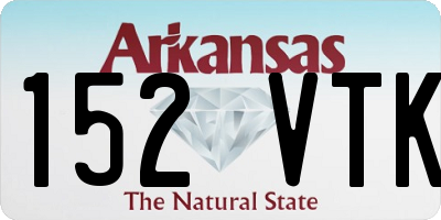 AR license plate 152VTK