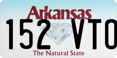 AR license plate 152VTO