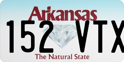 AR license plate 152VTX