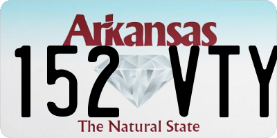 AR license plate 152VTY