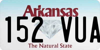 AR license plate 152VUA