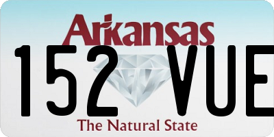 AR license plate 152VUE