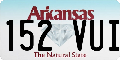 AR license plate 152VUI