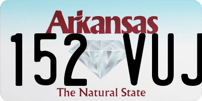 AR license plate 152VUJ