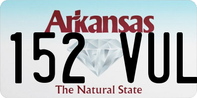 AR license plate 152VUL