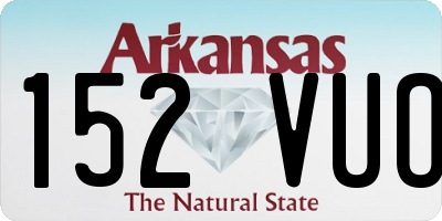 AR license plate 152VUO