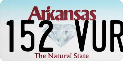 AR license plate 152VUR