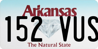 AR license plate 152VUS