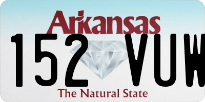 AR license plate 152VUW