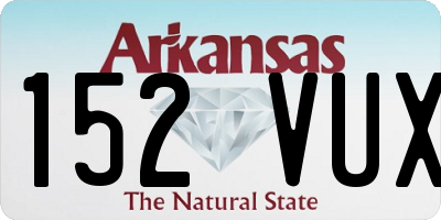 AR license plate 152VUX
