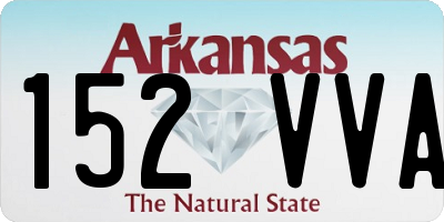 AR license plate 152VVA