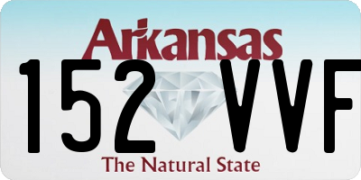 AR license plate 152VVF