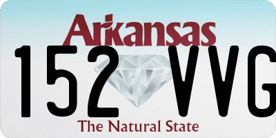 AR license plate 152VVG
