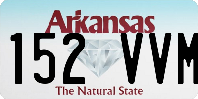 AR license plate 152VVM