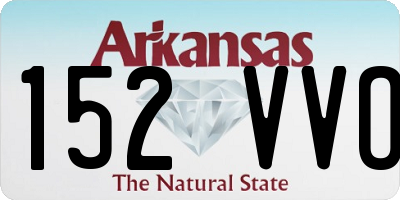 AR license plate 152VVO