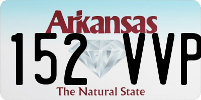 AR license plate 152VVP