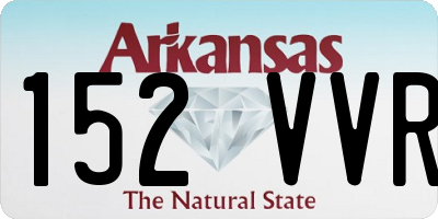 AR license plate 152VVR