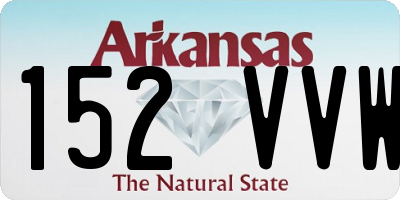 AR license plate 152VVW
