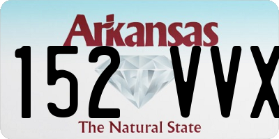 AR license plate 152VVX