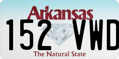 AR license plate 152VWD